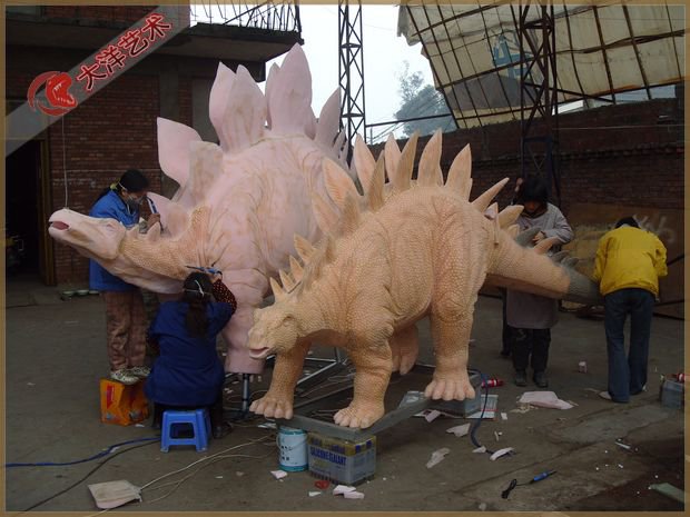 仿真恐龍制作現場-劍龍制作現場