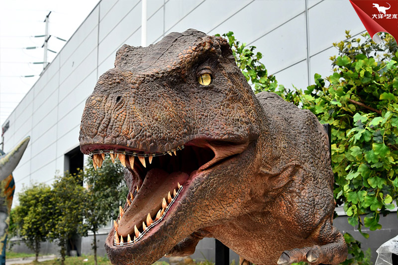 仿真霸王龍龍頭，仿真恐龍翻模制作工藝，細節(jié)更逼真