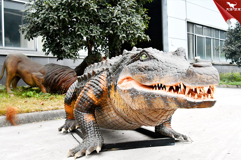 仿真鱷魚，仿真動物制作 