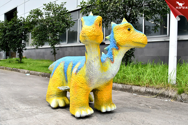 雙頭電動(dòng)恐龍車，恐龍兒童游樂車 