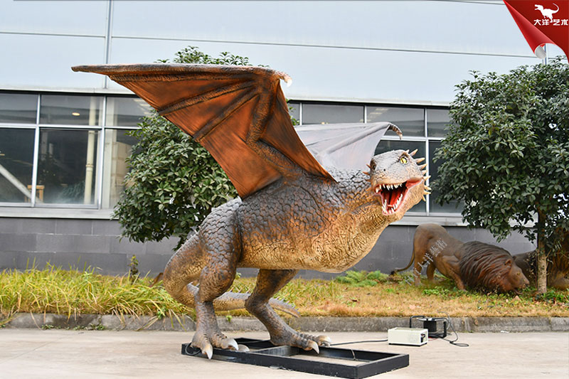 仿真飛龍模型，能動會叫的仿真西方龍模型